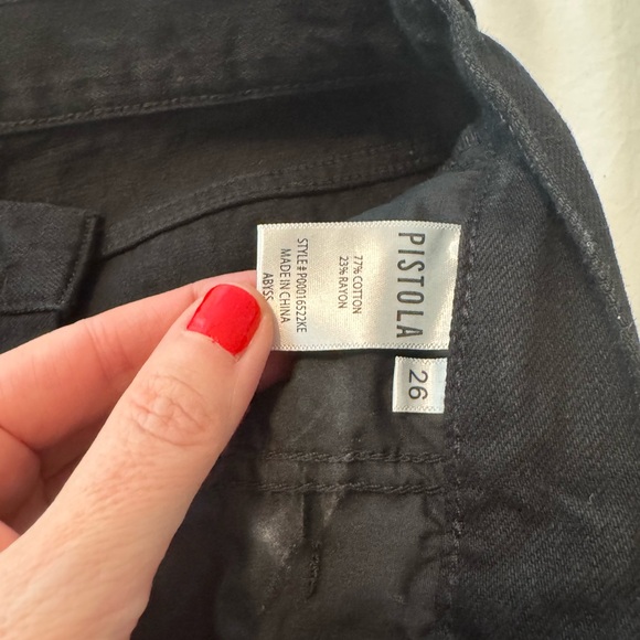 Pistola Black Full Length Cargo Denim - Picture 3 of 3